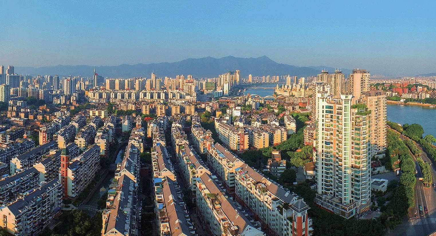 2018年,福州市臺江區蒼霞新城,高樓拔地而起,舊貌換新顏。